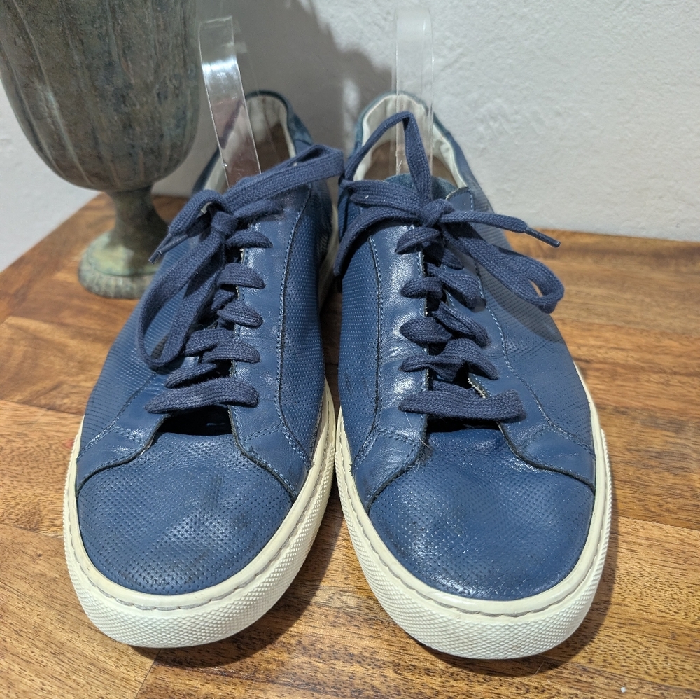 Common Projects‎ Achilles Perforated Leather Blue  Sneakers Mens Size - Picture 5 of 8